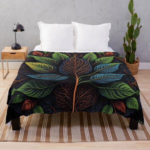 Item preview,  "Harmonious Elegance: 2D Bodhi Leaf Statue Logo Shines on a Black Canvas" designed and sold by Best-Art-32.