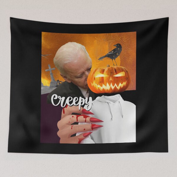 Item preview, Creepy Joe Biden Sniffing Halloween Vampire designed and sold by Flirt-Teez.