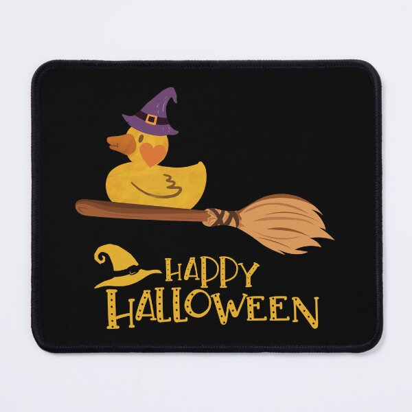 Item preview, Witch Rubber Ducky on Broomstick - Happy Halloween designed and sold by DavidsDucks.