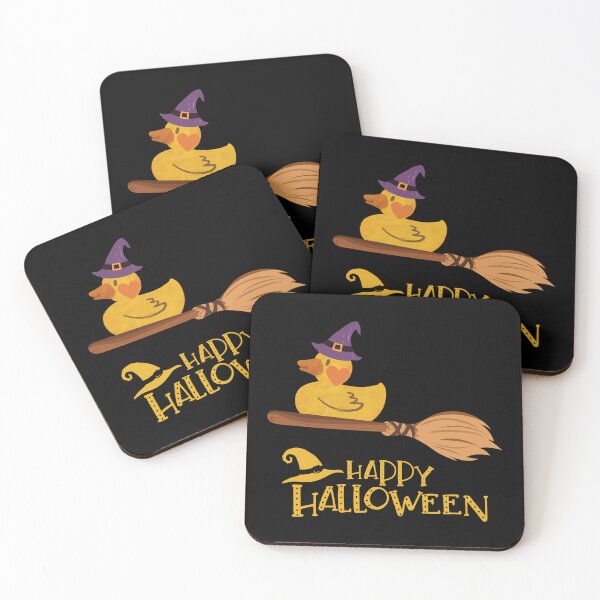 Item preview, Witch Rubber Ducky on Broomstick - Happy Halloween designed and sold by DavidsDucks.