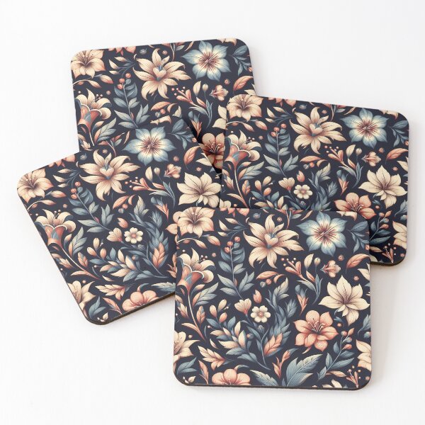 Item preview, Close up of a floral wallpaper - elegant flowers designed and sold by WalterGomes.