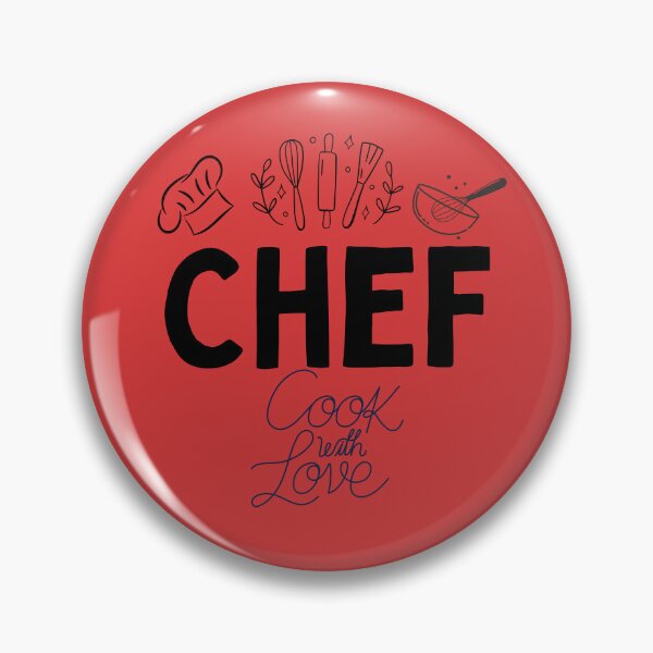 Item preview, Chef cook with love in red designed and sold by Linda La Guardia.