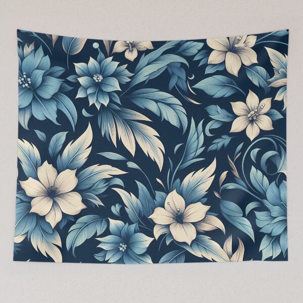 Item preview, Blue and white floral  designed and sold by WalterGomes.