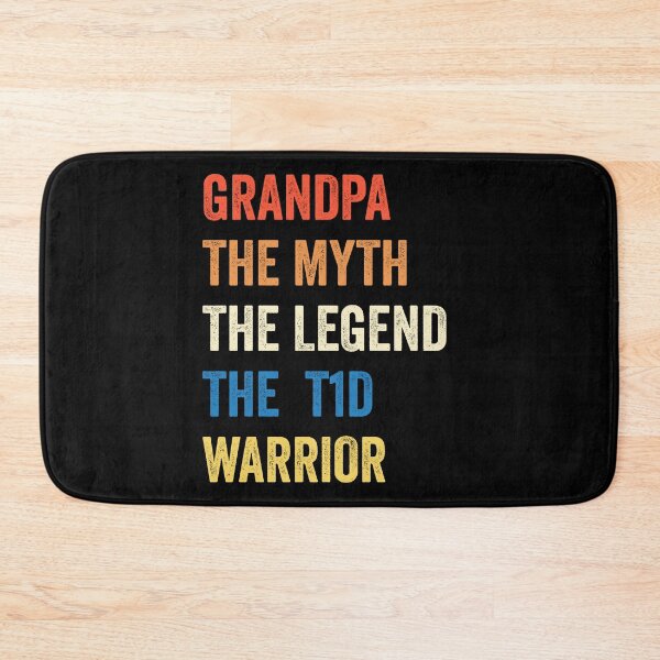 Item preview, Grandpa The Myth The Legend T1D Warrior Diabetes Awareness T-shirt designed and sold by KGN  CREATIVITY.