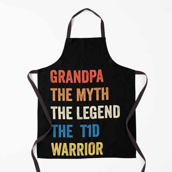 Item preview, Grandpa The Myth The Legend T1D Warrior Diabetes Awareness T-shirt designed and sold by KGN  CREATIVITY.