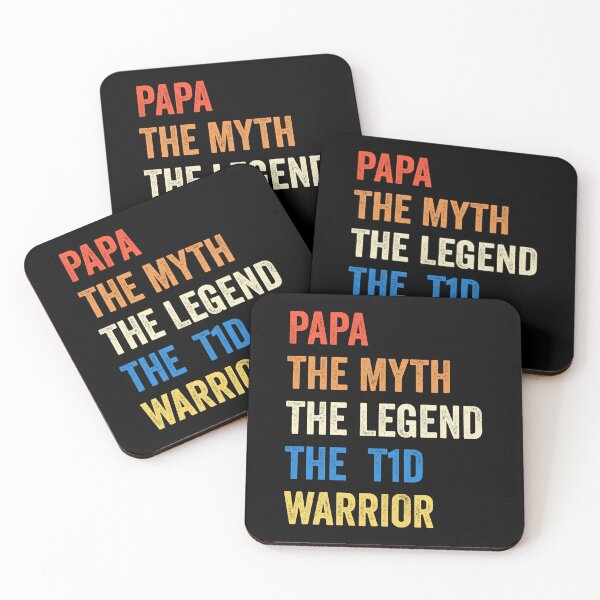 Item preview, Papa The Myth The Legend T1D Warrior Diabetes Awareness T-shirt designed and sold by KGN  CREATIVITY.