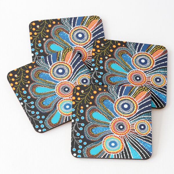 Item preview, Harvest Aboriginal Dot Art AI Dijita lArt CalamelArt designed and sold by CALAMELART.