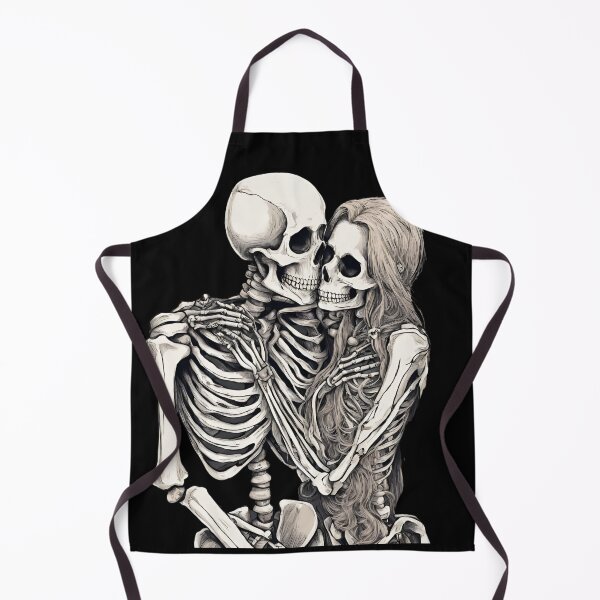 Item preview, Skeleton Lovers Death Kiss Halloween Gift designed and sold by CyberArtistOne.