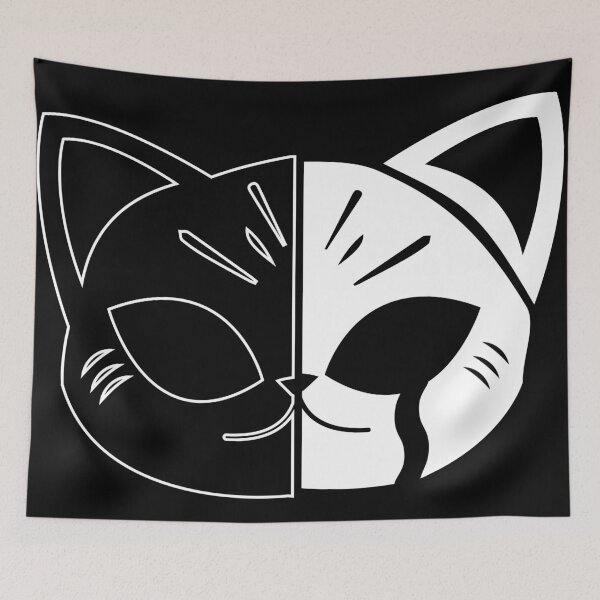 Item preview, Gato negro y blanco 2 designed and sold by zarphic.