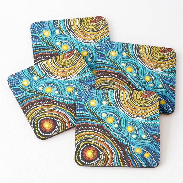 Item preview, Constellations Aboriginal Dot Art AI Art CalamelArtDesigns designed and sold by CALAMELART.