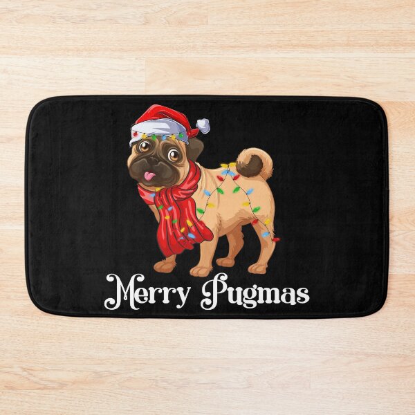 Item preview, Merry Pugmas Christmas Funny Dog Santa Pug Hat designed and sold by EIMgraphic.