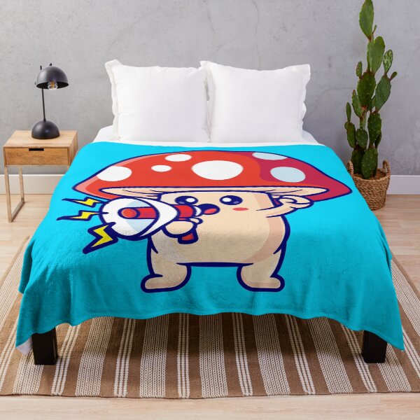 Item preview, Cute Mushroom Holding Megaphone Cartoon Vector Icon Illustration designed and sold by hjian8219.