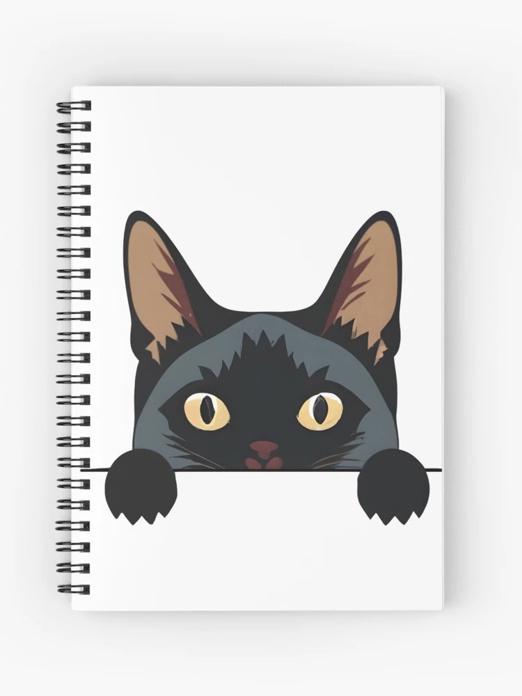 sneaky cat Spiral Notebook for Sale by lauragraves