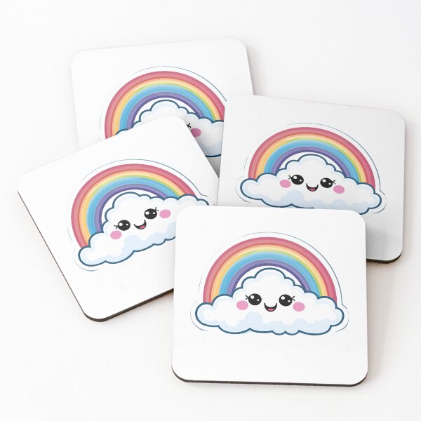 Item preview, Artistic Style Cartoon Rainbow and Cloud Painting Drawing Sticker, Wall arts, Art Prints and More designed and sold by Kevin Lou.