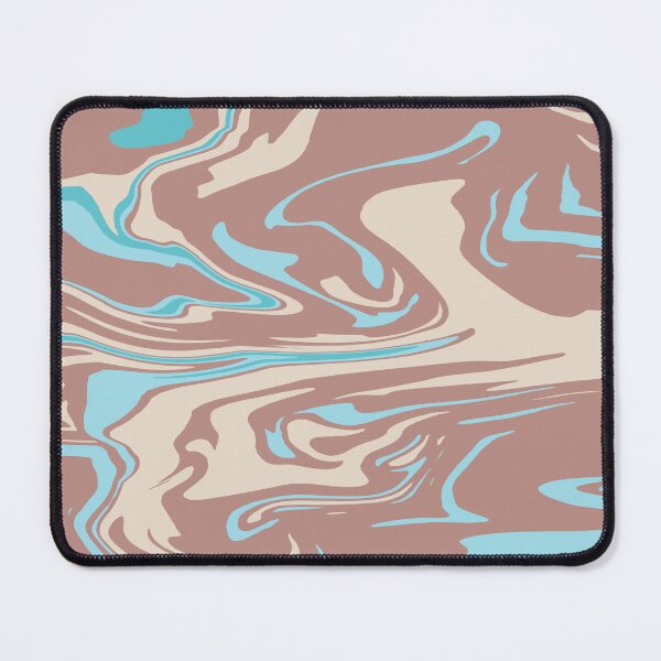 Item preview, brown teal swirl abstract modern design designed and sold by sillygaydesigns.