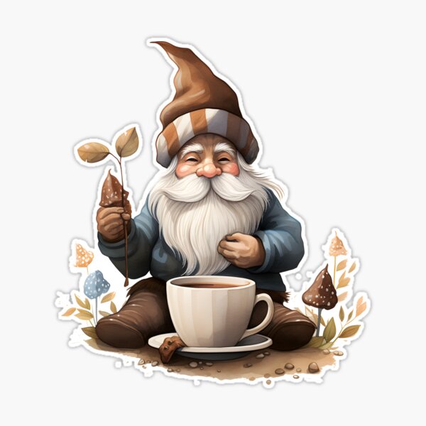 Coffee Gnomes Sticker Set Coffee Lovers Gift Coffee Drinkers 