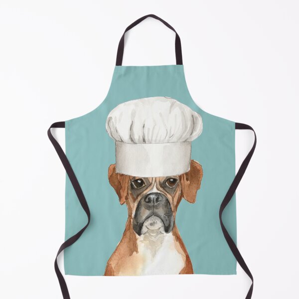 Artikelvorschau, Boxerhund mit Kochmütze entworfen und verkauft von beastieboutique.