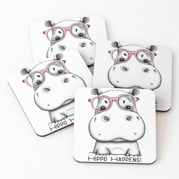 Item preview, Cute Adorable Hippo designed and sold by REALDesign-Shop.