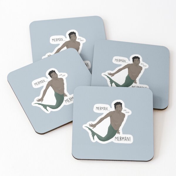 Item preview, Merman Zoolander cough cough essence sticker art designed and sold by caydecreative.
