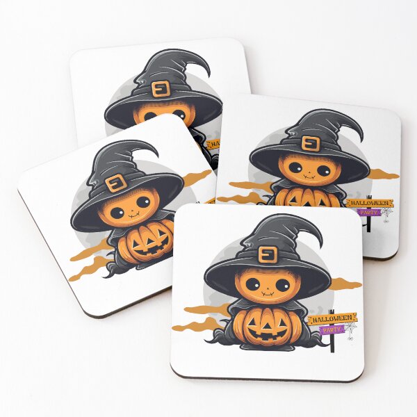 Item preview, Cute Halloween pumpkins designed and sold by GalaxyArtForge.