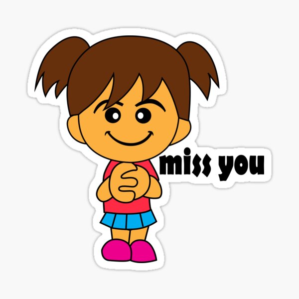 Item preview, miss you cute, Hats, white, cartoon, t shirts, sticker designed and sold by Prani3560.