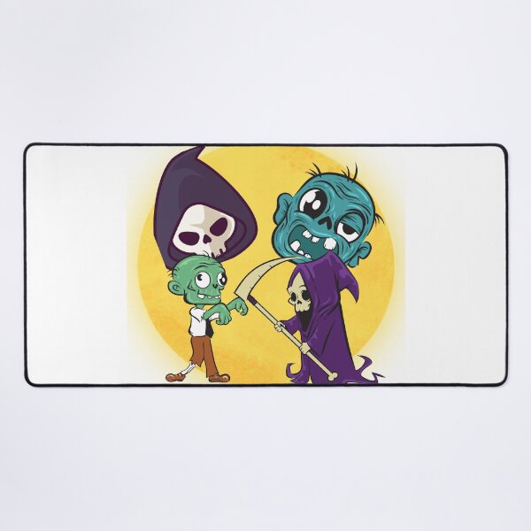 Item preview, Cute Zombie & Reaper designed and sold by GalaxyArtForge.