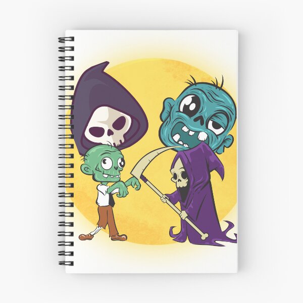 Item preview, Cute Zombie & Reaper designed and sold by GalaxyArtForge.