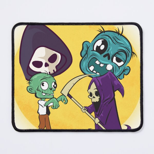 Item preview, Cute Zombie & Reaper designed and sold by GalaxyArtForge.