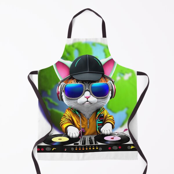 Item preview, cute cat dj  designed and sold by jojokrap-2023.