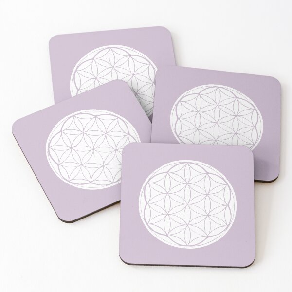 Item preview, Flower of Life Linocut - Snow + Dust designed and sold by Irene Estelle.