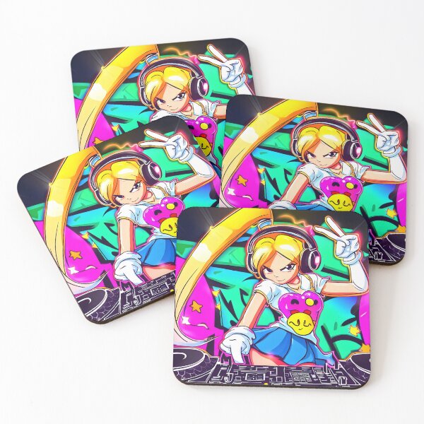 Item preview, DJ ponytail at the Turntables designed and sold by GokaiRedbubble.