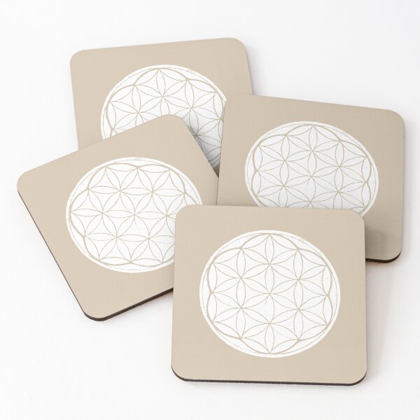 Item preview, Flower of Life Linocut - Snow + Dove designed and sold by Irene Estelle.