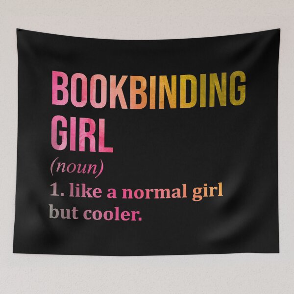 Item preview, Bookbinding Girl Definition Bookbinding in Watercolor designed and sold by XCIV.