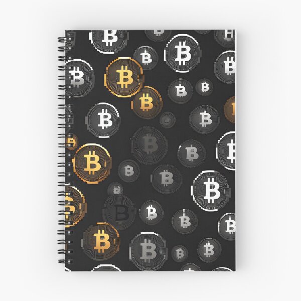 Item preview, Bitcoin seamless pattern design pixelated version designed and sold by angelisart.