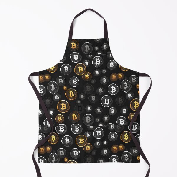 Item preview, Bitcoin seamless pattern design pixelated version designed and sold by angelisart.