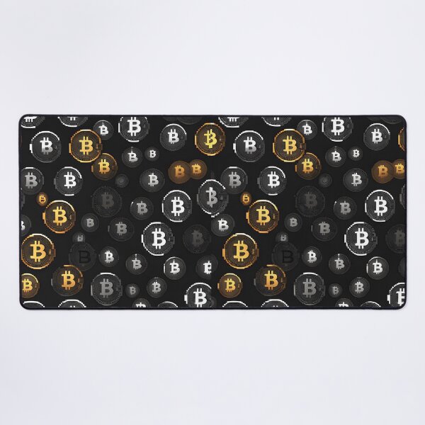 Item preview, Bitcoin seamless pattern design pixelated version designed and sold by angelisart.