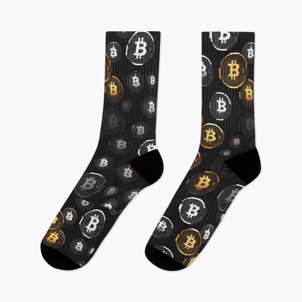 Item preview, Bitcoin seamless pattern design pixelated version designed and sold by angelisart.