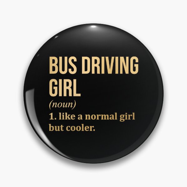 Item preview, Bus Driving Girl Definition Bus Driver in Gold designed and sold by XCIV.