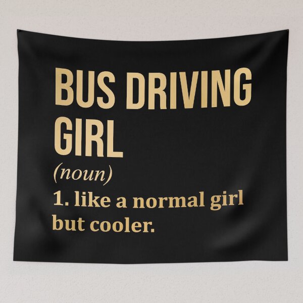 Item preview, Bus Driving Girl Definition Bus Driver in Gold designed and sold by XCIV.
