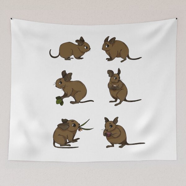 Item preview, Degu Animal Illustration designed and sold by keepsketching.