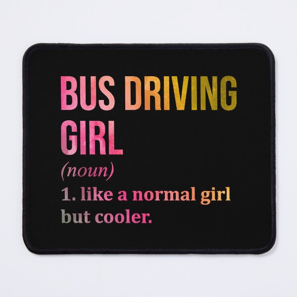 Item preview, Bus Driving Girl Definition Bus Driver in Watercolor designed and sold by XCIV.