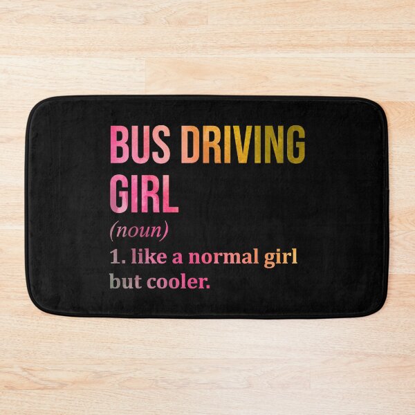 Item preview, Bus Driving Girl Definition Bus Driver in Watercolor designed and sold by XCIV.
