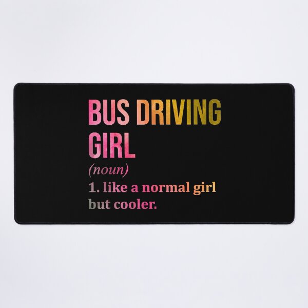 Item preview, Bus Driving Girl Definition Bus Driver in Watercolor designed and sold by XCIV.