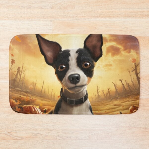 Item preview, Toy Fox Terrier In Autumn designed and sold by ZenEverAI.