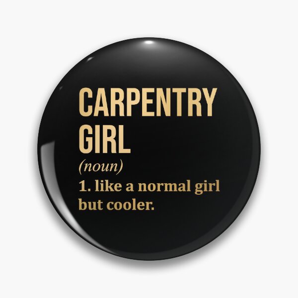 Item preview, Carpentry Girl Definition Carpenter in Gold designed and sold by XCIV.