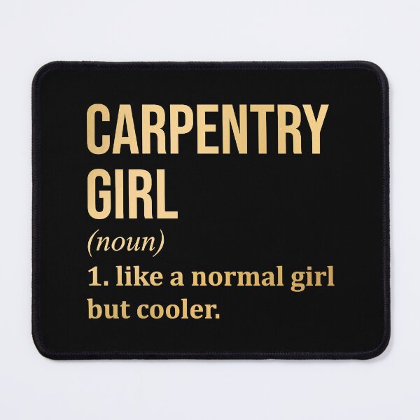 Item preview, Carpentry Girl Definition Carpenter in Gold designed and sold by XCIV.