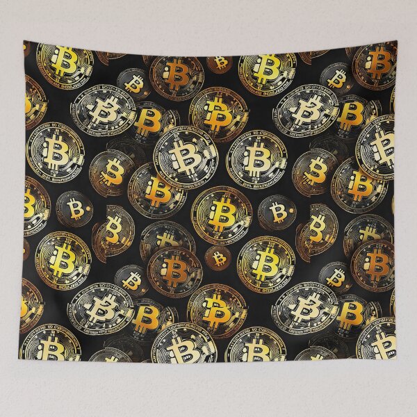 Item preview, Bitcoin seamless pattern design designed and sold by angelisart.