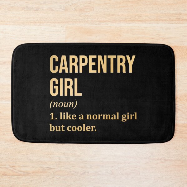 Item preview, Carpentry Girl Definition Carpenter in Gold designed and sold by XCIV.