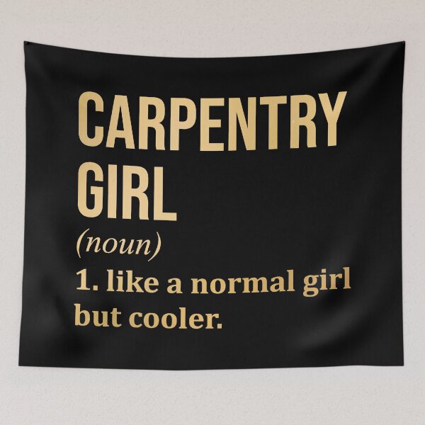 Item preview, Carpentry Girl Definition Carpenter in Gold designed and sold by XCIV.