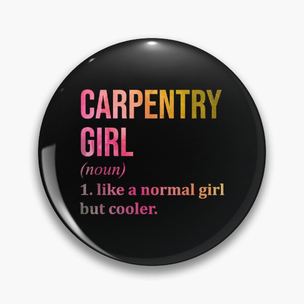 Item preview, Carpentry Girl Definition Carpenter in Watercolor designed and sold by XCIV.